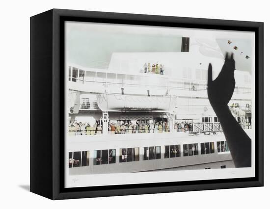 Bon Voyage Cruise Ship Farewell-Theo Westenberger-Framed Premier Image Canvas