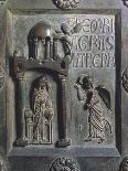 Baptism of Christ and Ride of Magi with Original Sin, Bronze Panels from St Ranieri's Door, Ca 1180-Bonanno Pisano-Framed Giclee Print