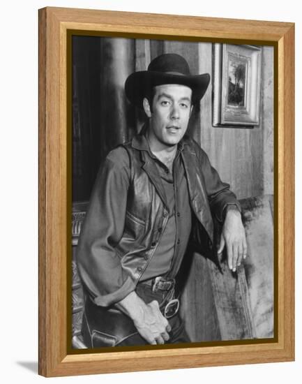 Bonanza, Pernell Roberts, 1959-1973-null-Framed Stretched Canvas