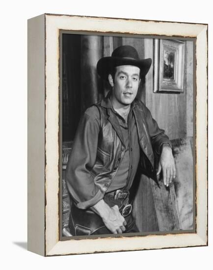 Bonanza, Pernell Roberts, 1959-1973-null-Framed Stretched Canvas