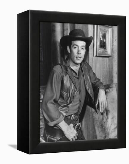 Bonanza, Pernell Roberts, 1959-1973-null-Framed Stretched Canvas