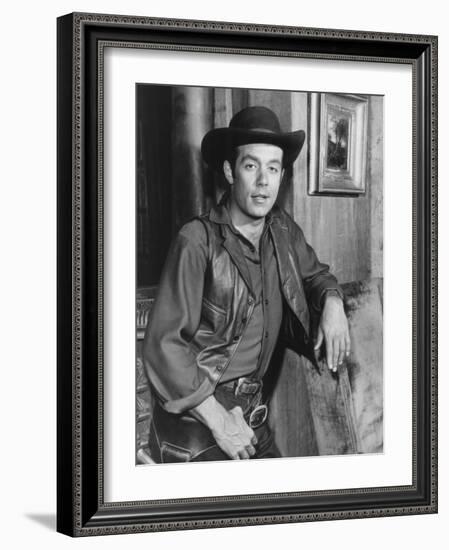 Bonanza, Pernell Roberts, 1959-1973-null-Framed Premium Photographic Print
