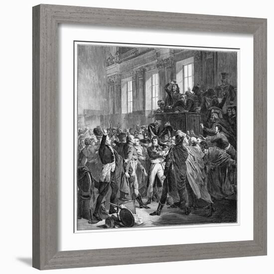 Bonaparte and the Council of Five Hundred at St Cloud, 10th November 1799-François Bouchot-Framed Giclee Print