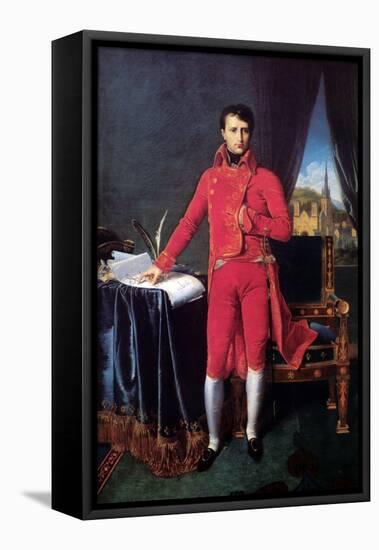 Bonaparte as First Consul-Jean-Auguste-Dominique Ingres-Framed Stretched Canvas