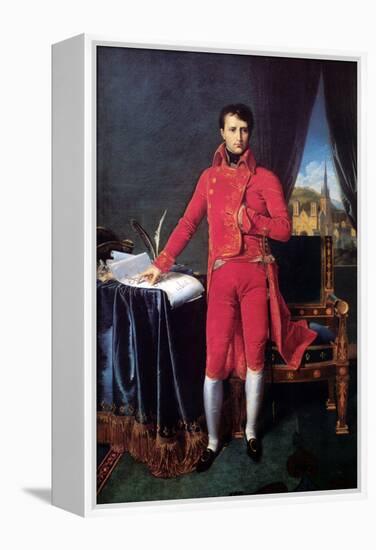 Bonaparte as First Consul-Jean-Auguste-Dominique Ingres-Framed Stretched Canvas