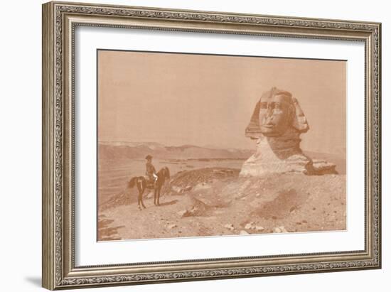 'Bonaparte Before the Sphinx', 1886, (1896)-Henry Wolf-Framed Giclee Print