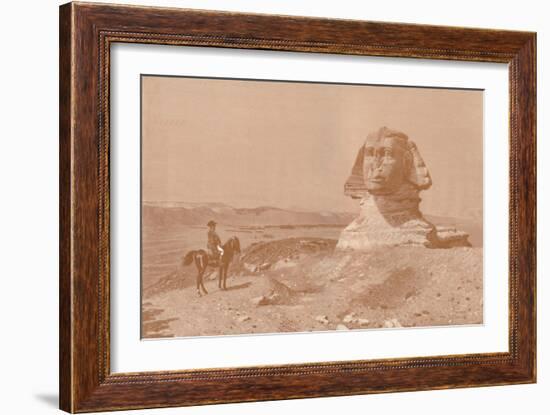 'Bonaparte Before the Sphinx', 1886, (1896)-Henry Wolf-Framed Giclee Print