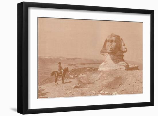 'Bonaparte Before the Sphinx', 1886, (1896)-Henry Wolf-Framed Giclee Print