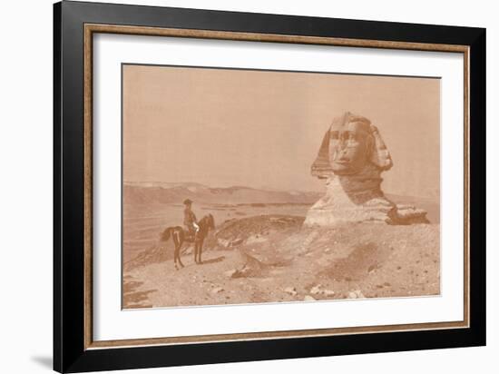 'Bonaparte Before the Sphinx', 1886, (1896)-Henry Wolf-Framed Giclee Print