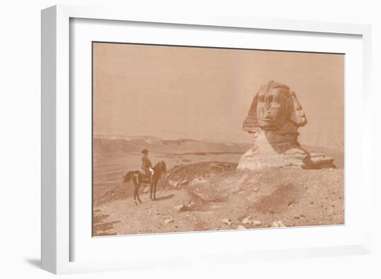 'Bonaparte Before the Sphinx', 1886, (1896)-Henry Wolf-Framed Giclee Print