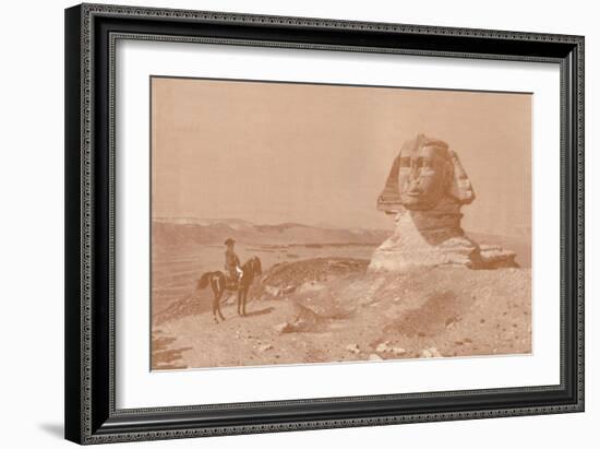 'Bonaparte Before the Sphinx', 1886, (1896)-Henry Wolf-Framed Giclee Print