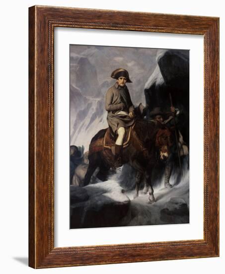 Bonaparte Crossing the Alps-Paul Hippolyte Delaroche-Framed Giclee Print