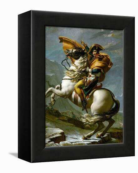 Bonaparte Crossing the Great Saint Bernard Pass, 1801-Jacques-Louis David-Framed Premier Image Canvas