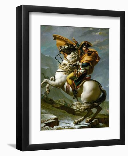 Bonaparte Crossing the Great Saint Bernard Pass, 1801-Jacques-Louis David-Framed Giclee Print