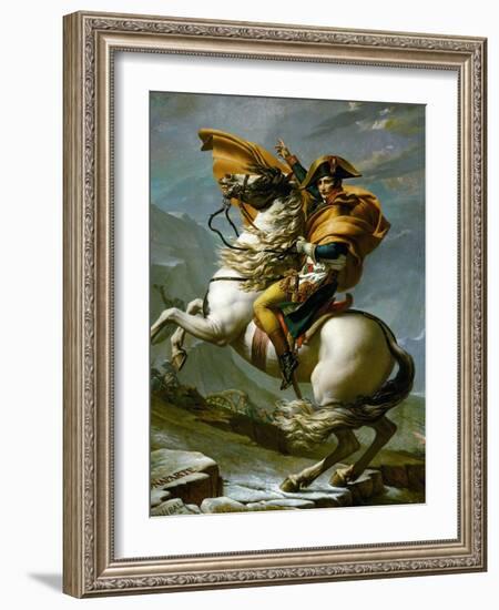 Bonaparte Crossing the Great Saint Bernard Pass, 1801-Jacques-Louis David-Framed Giclee Print