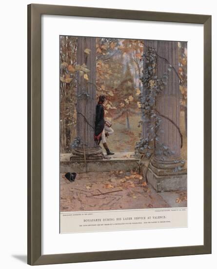 Bonaparte During His Later Service at Valence-null-Framed Giclee Print