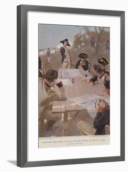 Bonaparte Explaining His Plan for the Taking of Toulon-null-Framed Giclee Print