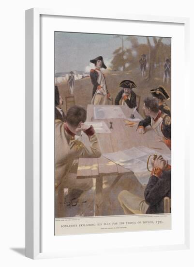 Bonaparte Explaining His Plan for the Taking of Toulon-null-Framed Giclee Print