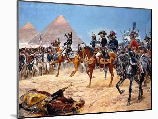 Bonaparte in Egypt, 21st July, 1798, 1911-Richard Caton Woodville II-Mounted Giclee Print