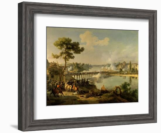 Bonaparte Issuing Orders in Battle of Lodi, May 10, 1796, Italian Campaign Against Austria-Louis Francois Lejeune-Framed Art Print