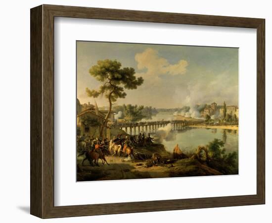 Bonaparte Issuing Orders in Battle of Lodi, May 10, 1796, Italian Campaign Against Austria-Louis Francois Lejeune-Framed Art Print