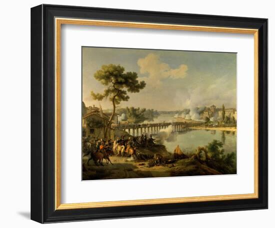 Bonaparte Issuing Orders in Battle of Lodi, May 10, 1796, Italian Campaign Against Austria-Louis Francois Lejeune-Framed Art Print