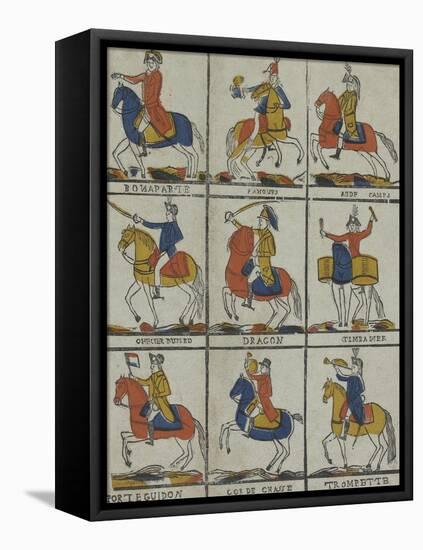 Bonaparte, panour, aide camp, officier hussard, dragon timbalier, porte guidon, cor de chasse,-null-Framed Premier Image Canvas