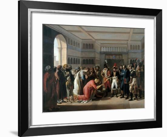 Bonaparte Presents the Sabre to Military Commander of Alexandria, July 1798-François Henri Mulard-Framed Giclee Print