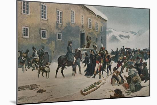 ''Bonaparte Received By The Monks of Mount St. Bernard. Passage of the Alps, May 1800', (1896)-Unknown-Mounted Giclee Print