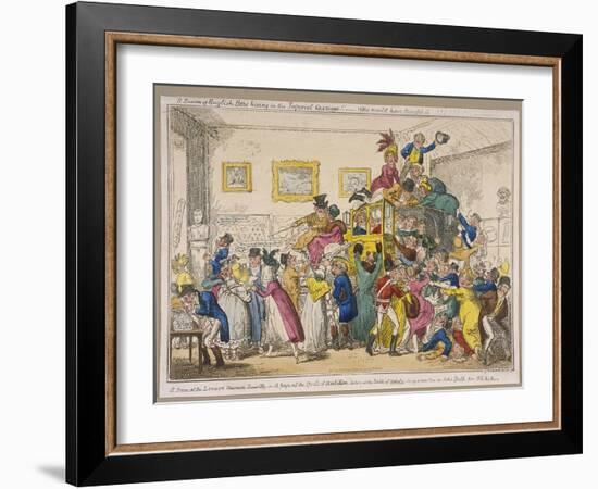 Bonaparte's Coach on Show at Bullock's Museum, Piccadilly, Westminster, London, 1835-George Cruikshank-Framed Giclee Print