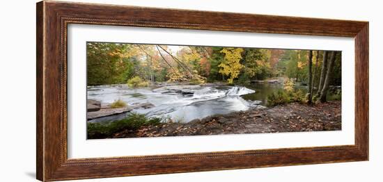 Bond Falls Panorama in Fall, Bruce Crossing, Michigan ‘09-Monte Nagler-Framed Photographic Print