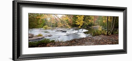 Bond Falls Panorama in Fall, Bruce Crossing, Michigan ‘09-Monte Nagler-Framed Photographic Print