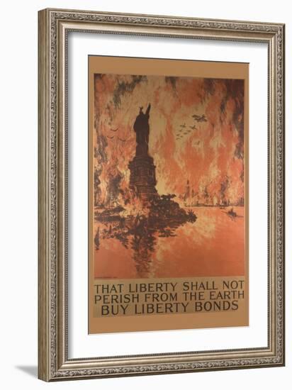 Bond Poster Seeking Loans to Support World War I-null-Framed Art Print