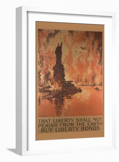 Bond Poster Seeking Loans to Support World War I-null-Framed Art Print