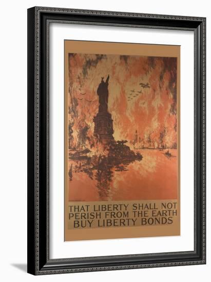 Bond Poster Seeking Loans to Support World War I-null-Framed Art Print
