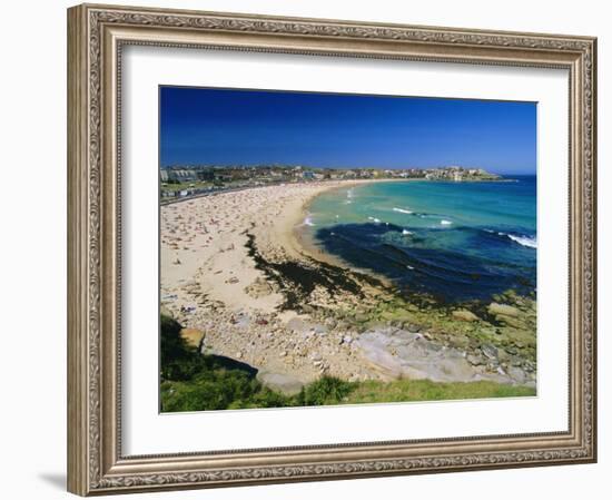 Bondi Beach, One of the City's Southern Ocean Suburbs, Sydney, New South Wales, Australia-Robert Francis-Framed Photographic Print