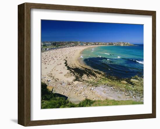 Bondi Beach, One of the City's Southern Ocean Suburbs, Sydney, New South Wales, Australia-Robert Francis-Framed Photographic Print