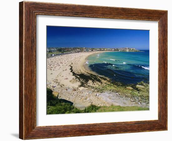 Bondi Beach, One of the City's Southern Ocean Suburbs, Sydney, New South Wales, Australia-Robert Francis-Framed Photographic Print