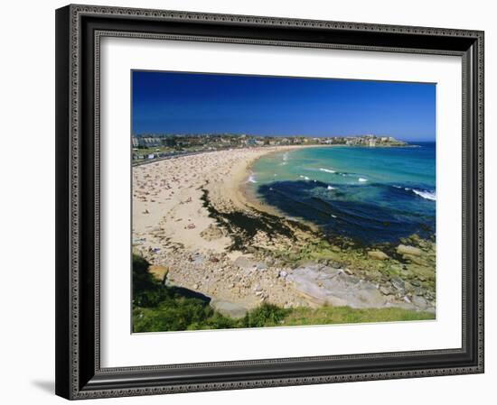 Bondi Beach, One of the City's Southern Ocean Suburbs, Sydney, New South Wales, Australia-Robert Francis-Framed Photographic Print