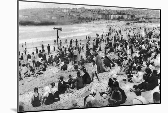 Bondi Beach, Sydney, New South Wales, Australia, C1924-null-Mounted Giclee Print