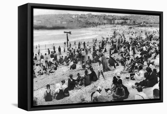 Bondi Beach, Sydney, New South Wales, Australia, C1924-null-Framed Premier Image Canvas