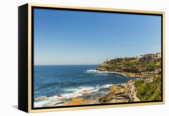 Bondi Coast, Sydney, New South Wales, Australia, Pacific-Noelia Ramon-Framed Premier Image Canvas