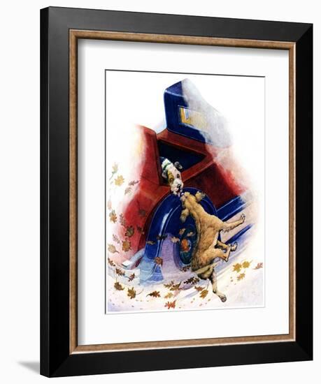 "Bone of Contention,"January 4, 1930-Robert L. Dickey-Framed Giclee Print