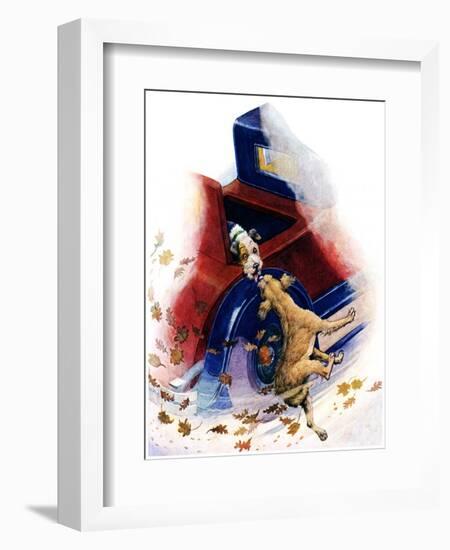 "Bone of Contention,"January 4, 1930-Robert L. Dickey-Framed Giclee Print