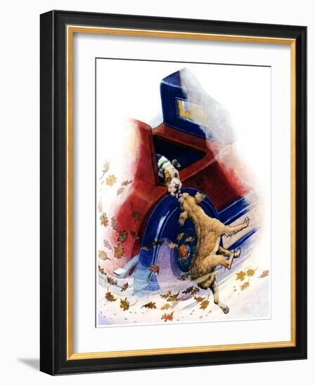 "Bone of Contention,"January 4, 1930-Robert L. Dickey-Framed Giclee Print