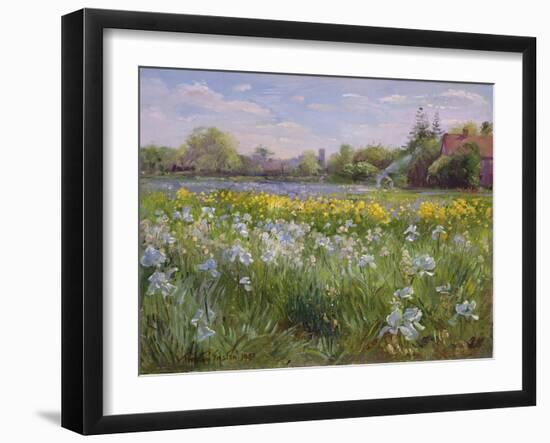 Bonfire and Iris Field, 1993-Timothy Easton-Framed Giclee Print