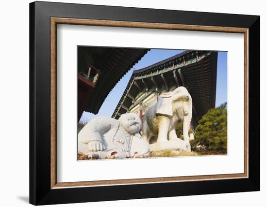 Bongeun-Sa Temple, Seoul, South Korea, Asia-Christian-Framed Photographic Print