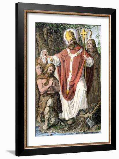 Boniface, Medieval English Missionary to Germany-null-Framed Giclee Print