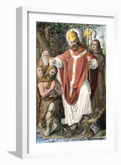 Boniface, Medieval English Missionary to Germany-null-Framed Giclee Print