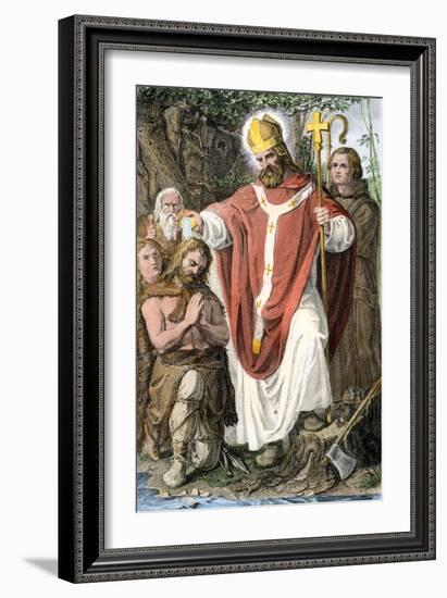 Boniface, Medieval English Missionary to Germany-null-Framed Giclee Print